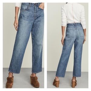 Veronica Beard “Blake” high rise, straight leg jeans, size 27